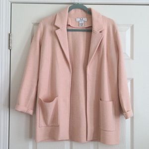 Sweater blazer pink